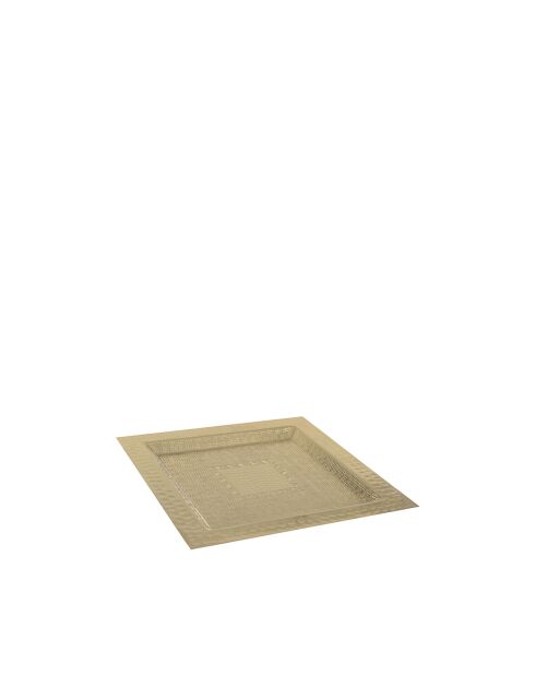 Plateau carré doré - 28x28x1cm