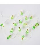 Ghirlanda da sera scintillante con 15 alberi a LED da 1,5 m.