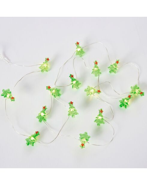 Ghirlanda da sera scintillante con 15 alberi a LED da 1,5 m.