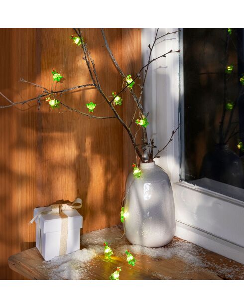 Ghirlanda da sera scintillante con 15 alberi a LED da 1,5 m.