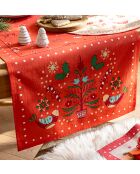 Runner da tavola Waltz of Memories in cotone idrorepellente, 50 x 180 cm.