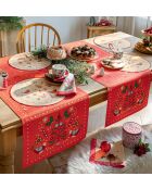 Runner da tavola Waltz of Memories in cotone idrorepellente, 50 x 180 cm.