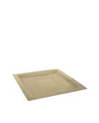 Goldenes quadratisches Tablett - 38x38x1 cm