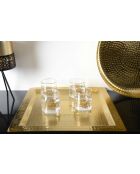 Goldenes quadratisches Tablett - 38x38x1 cm