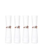 Lot de 4 ronds de serviettes diamants multicolores - 4x4x4 cm