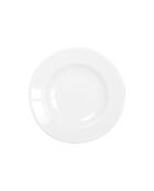 Assiette creuse perles blanche - 22x10.9x3.4cm