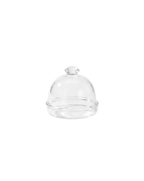 Lot de 6 cadeaux d'assiette diamants transparents - 5.5x5.5x6.5 cm