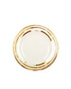 Assiette creuse triple filet or - 23x23x4cm