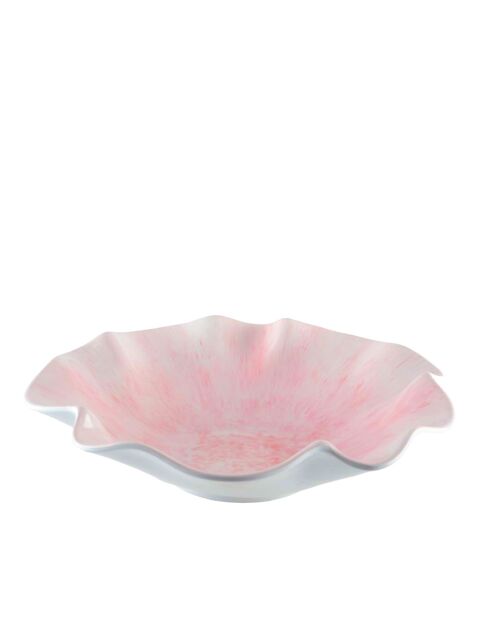 Saladier en mélamine rose - 35x35x9cm