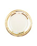 Assiette plate triple filet or - 27x27x2cm