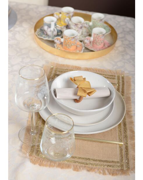 Assiette plate blanche - 27x27x2.2cm