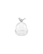 Lot de 6 cadeaux d'assiette oiseau transparents - 5.5x5.5x6.5 cm