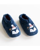 Pantofole natalizie della Lapponia in sherpa marino