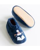 Pantofole natalizie della Lapponia in sherpa marino