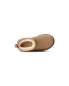 Botas de piel Classic Ultra Mini Platform en color arena