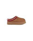 Zapatillas Tazza de piel castaña
