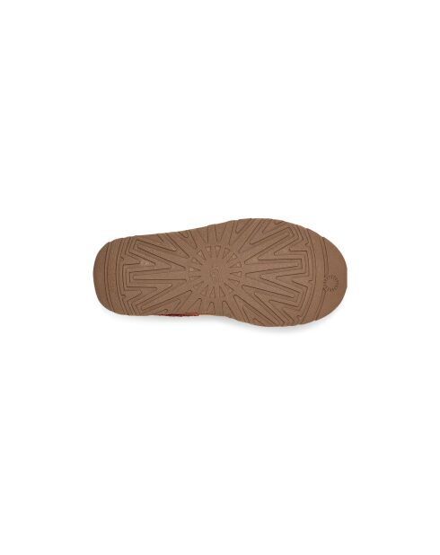 Zapatillas Tazza de piel castaña