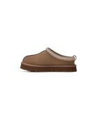 Zapatillas Tazza de piel en bronce claro