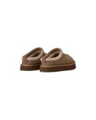 Zapatillas Tazza de piel en bronce claro