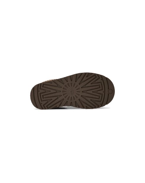 Zapatillas Tazza de piel en bronce claro