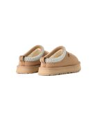 Pantoffeln Tazza Sand aus Leder