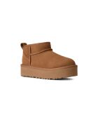 Bottines en cuir Classic Ultra Mini Platform châtaigne