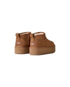 Bottines en cuir Classic Ultra Mini Platform châtaigne