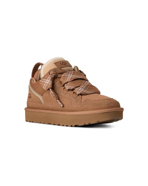 Zapatillas Lowmel de piel castaña