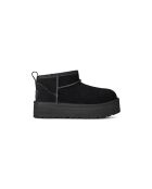 Schwarze Lederstiefel Classic Ultra Mini Platform