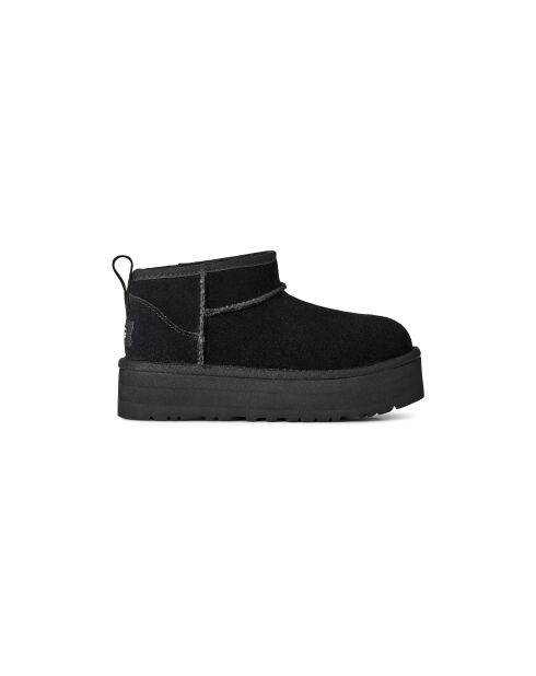 Botas de piel negras Classic Ultra Mini Platform