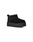 Schwarze Lederstiefel Classic Ultra Mini Platform