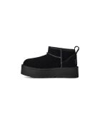 Schwarze Lederstiefel Classic Ultra Mini Platform