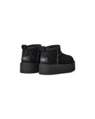 Schwarze Lederstiefel Classic Ultra Mini Platform