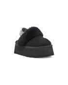 Mules Funkette in pelle nera