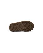 Stivaletti Classic Ultra Mini Platform in pelle color bronzo chiaro