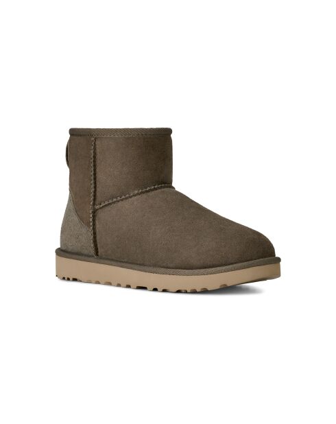 Klassische Mini-Stiefel aus Oregano-Leder