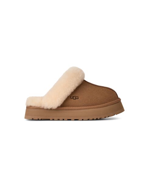 Mules de piel Chestnut Disquette