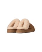 Pantoletten Chestnut Disquette aus Leder