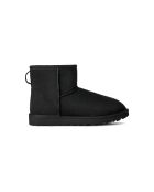 Klassische Mini-Lederstiefel in Schwarz