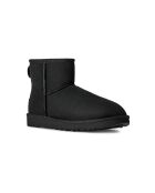 Klassische Mini-Lederstiefel in Schwarz