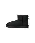 Klassische Mini-Lederstiefel in Schwarz