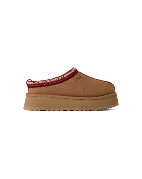 Zapatillas Tazza II de piel castaña