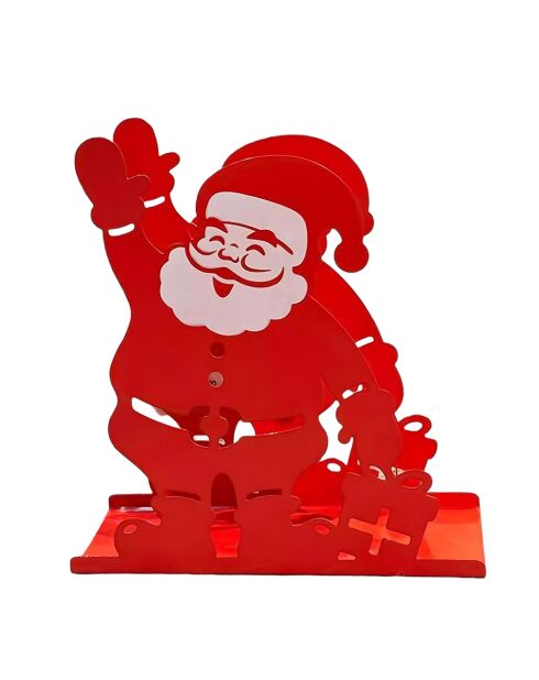 Porte-serviettes de Noël Papanure rouge - 13.5x5x14.5 cm