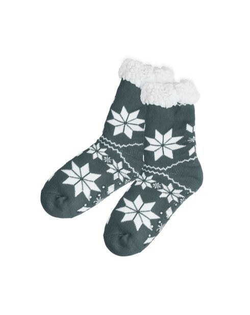 Paire de chaussettes antidérapantes à motifs de Noël - 38x2x9 cm