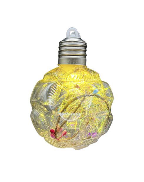 Set di 6 palline di Natale multicolori brillanti - 8 cm