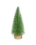 12 piezas de árbol de Navidad de mesa verde