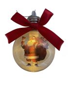 Lot de 6 boules de Noël lumineuses multicolores - 8 cm