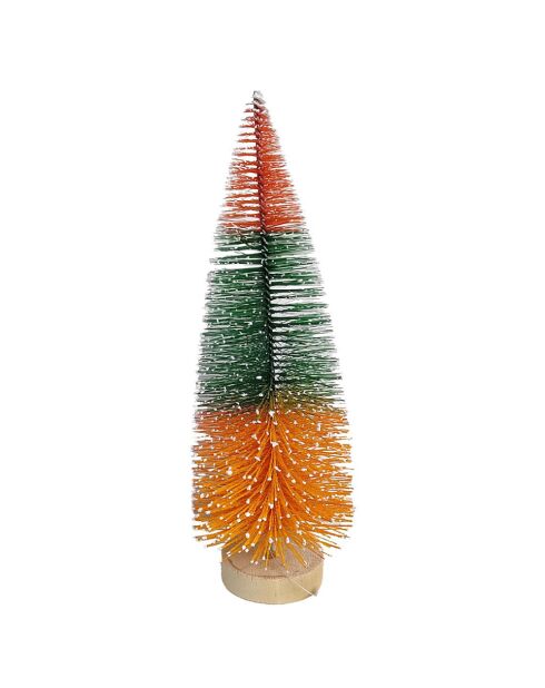 6 pièces de sapin de noel de table multicolores