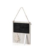 Décoration de Noël Carrigan style nature noir- 13x6x15 cm