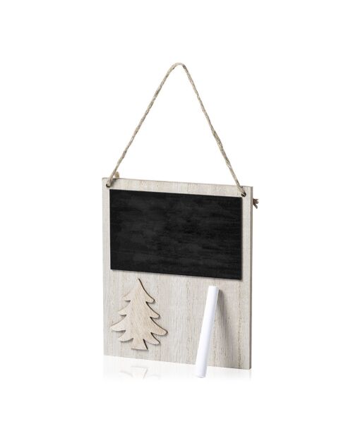 Décoration de Noël Carrigan style nature noir- 13x6x15 cm